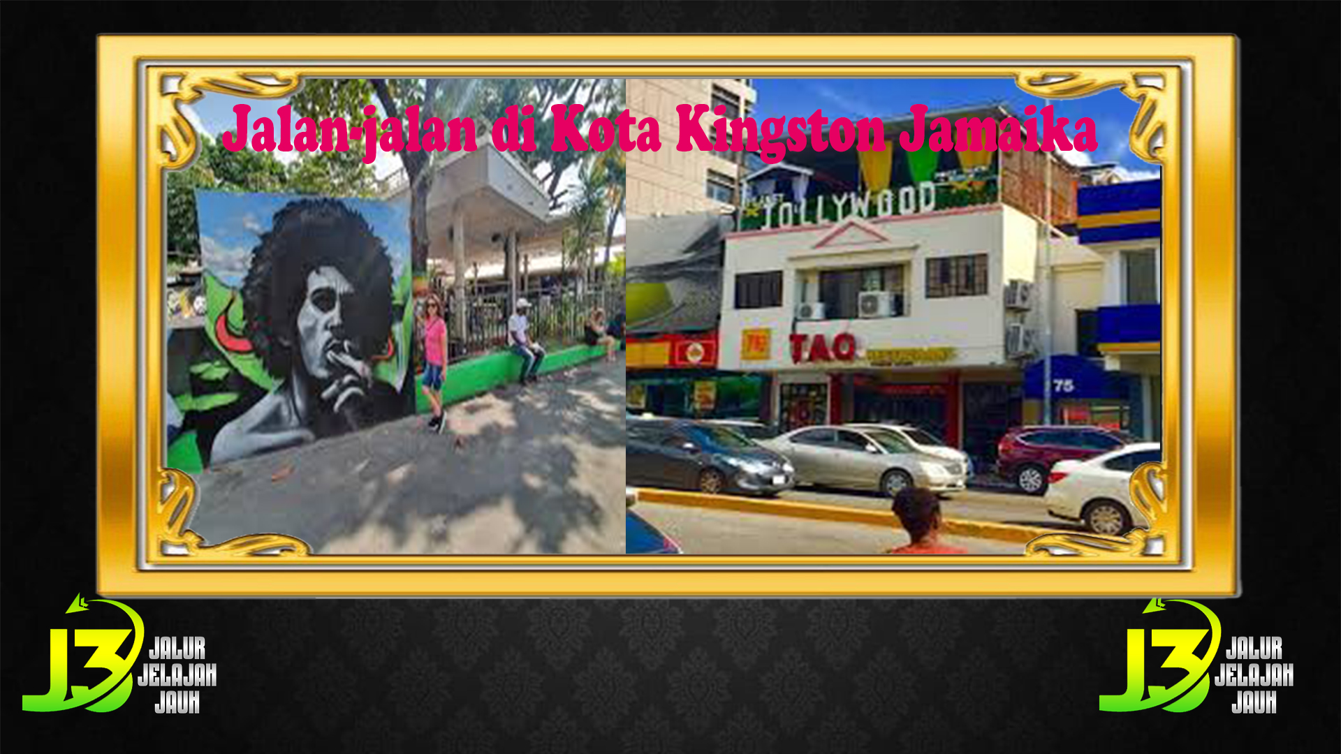 Jalan-jalan di Kota Kingston Jamaika